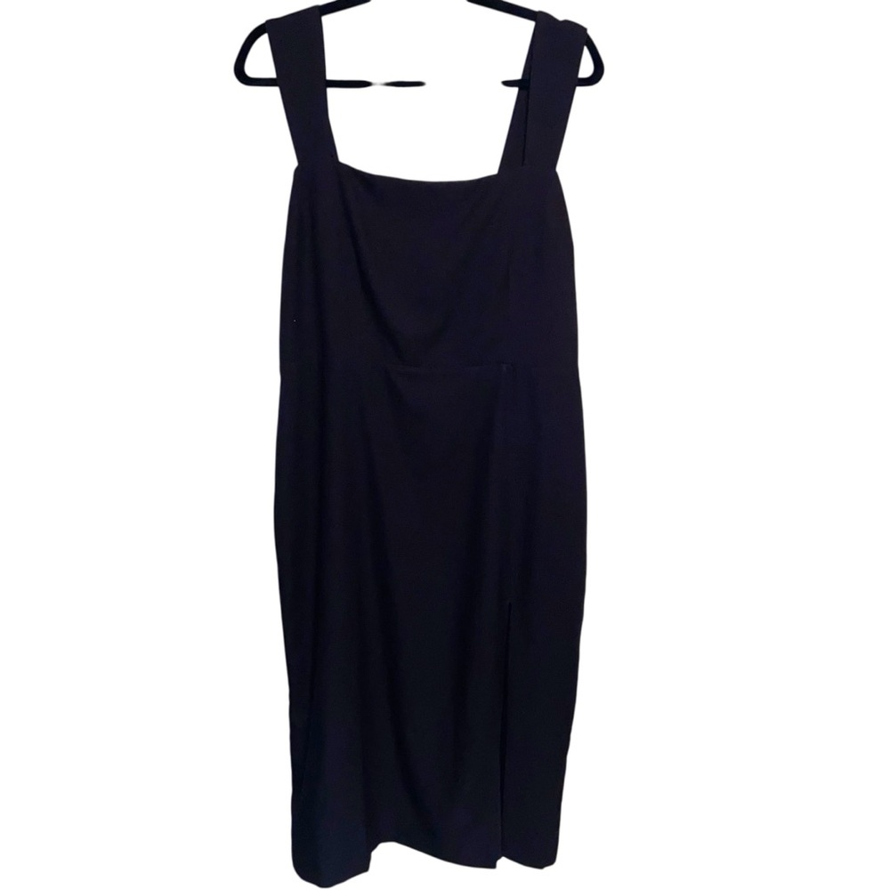 Abercrombie & Fitch Dress Womens Large Jumper Overall Black Goth Slit Sleeveless